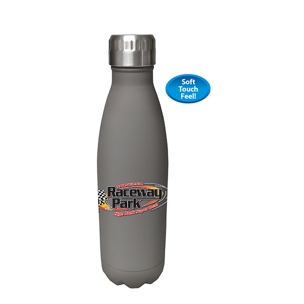 Custom Logo Water Bottle - 17 oz - Stainless Steel - Full Color Printing